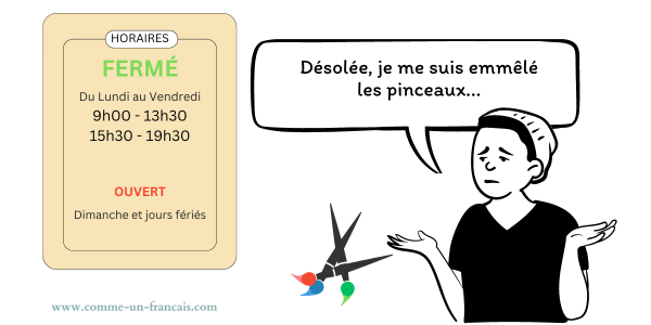 Expression : se mélanger les pinceaux